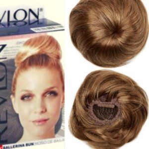 REVLON  LIGHT BROWN Hair Wig Ballerina Bun NWT